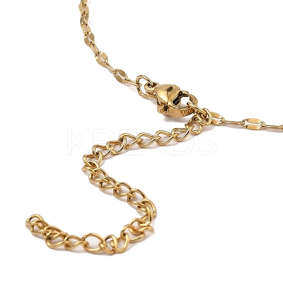 10Pcs PVD Vacuum Plating  304 Stainless Steel Dapped Chain Necklaces Set NJEW-K254-02G-1