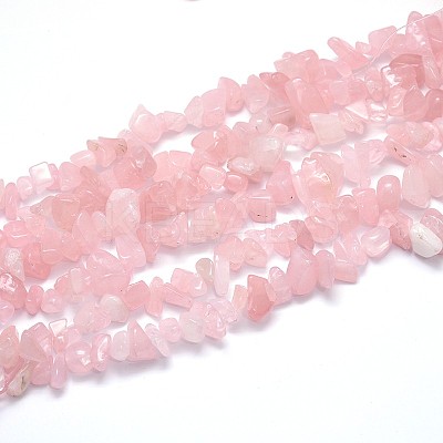 Natural Rose Quartz Beads Strands G-O049-C-60-1