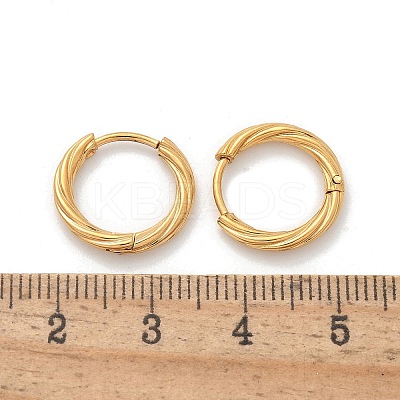 304 Stainless Steel Twist Hoop Earrings for Women LS-EJEW-A130-02A-G-1
