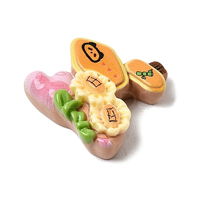 Opaque Resin Cabochons RESI-B038-01-1