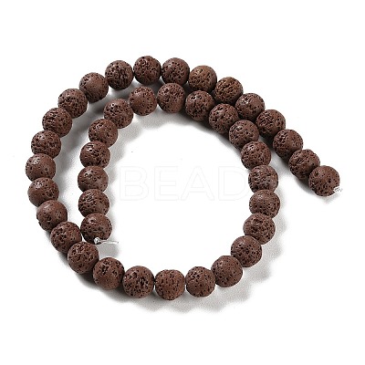 Synthetic Lava Rock Dyed Beads Strands G-H311-08C-02-1