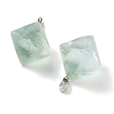 Natural Fluorite Pendants G-K338-15P-1