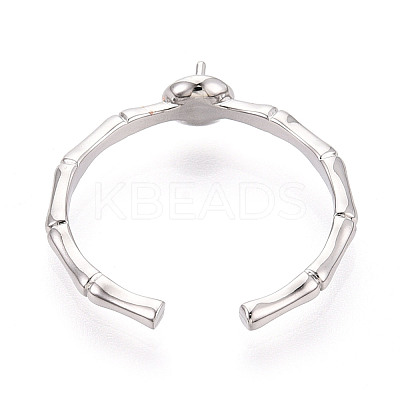 Brass Cup Peg Ring Settings KK-N274-33P-1