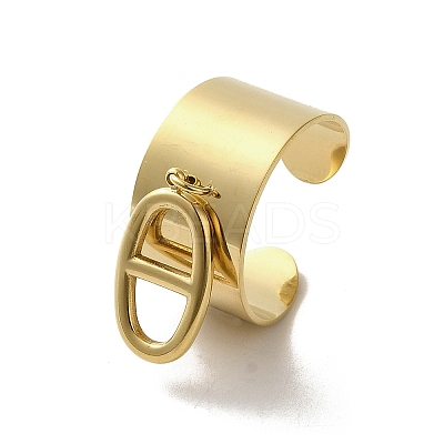 304 Stainless Steel Open Cuff Rings RJEW-K258-04G-1