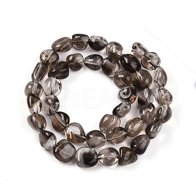 Natural Smoky Quartz Beads Strands G-R439-30A-01-1