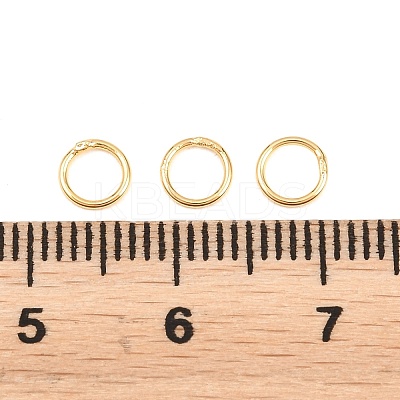 Brass Closed Jump Rings KK-D257-01G-05-1