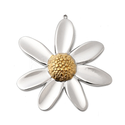 Two Tone 304 Stainless Steel Big Pendants X-STAS-B120-01GP-02-1