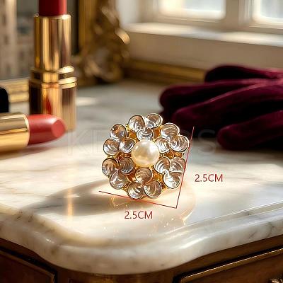 Zinc Alloy Enamel Cuff Open Rings for Women WZ6536-1-1