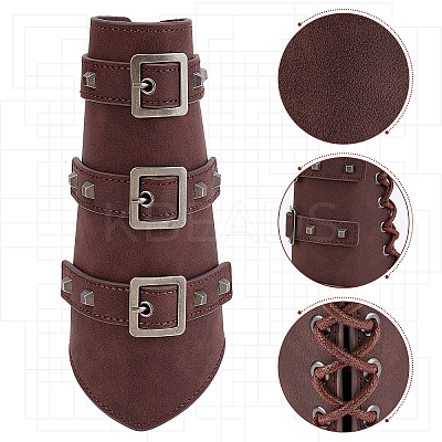 Imitation Leather Cuff Cord Bracelet BJEW-WH0016-10A-1