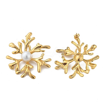304 Stainless Steel Stud Earrings EJEW-Z084-13G-1
