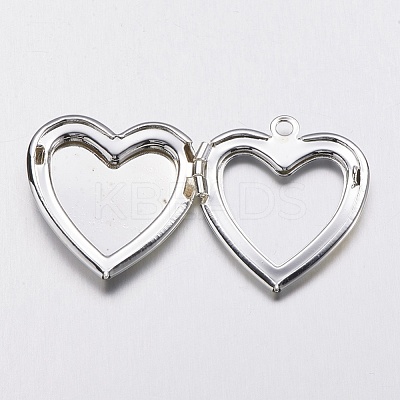 Brass Locket Pendants X-KK-N0116-014S-1