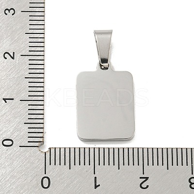 304 Stainless Steel Pave Natural White Shell Pendants STAS-S130-03P-K-1