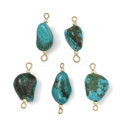 Natural Magnesite Connector Charms PALLOY-JF05937-01-1