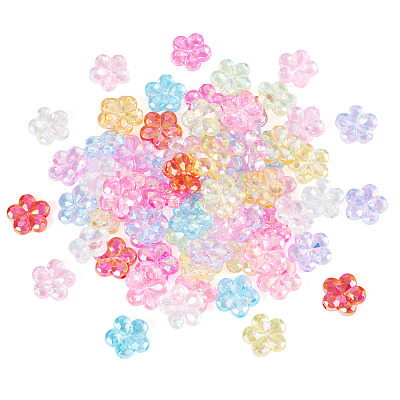 168Pcs 12 Colors Transaparent Acrylic Beads PACR-TA0001-19-1