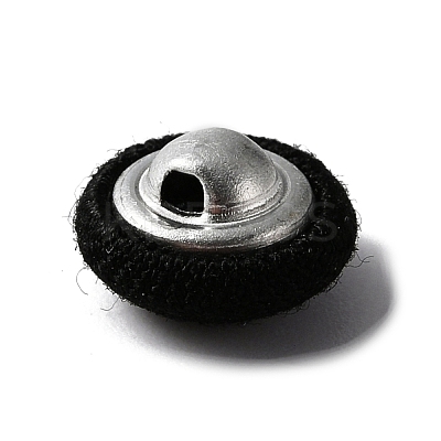 1-Hole Aluminum Buttons DIY-WH0386-01B-1