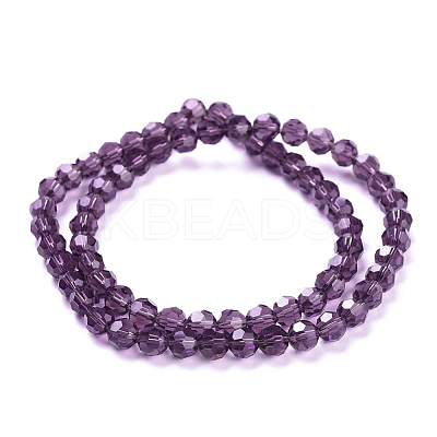 Imitation Austrian Crystal Bead Strands G-M181-6mm-11A-1