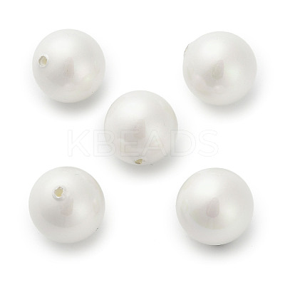 Baking Paint Pearlized Glass Pearl Round Beads HY-Q001-01C-1