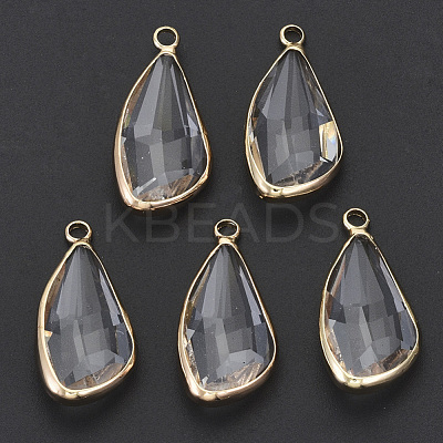 Transparent Glass Pendants GLAA-N038-10-1