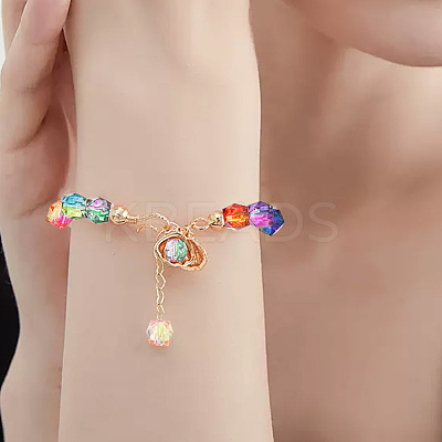 Two Tone Transparent Spray Painted Acrylic Beads ACRP-PA0001-01A-1