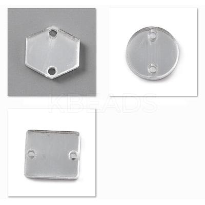48Pcs 3 Styles Acrylic Connector Charms OACR-CA0001-17-1