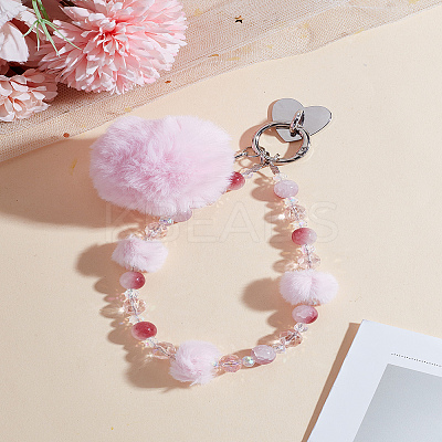 1Pc Round Resin & Alloy Pendant Decorations HJEW-LP0001-61-1
