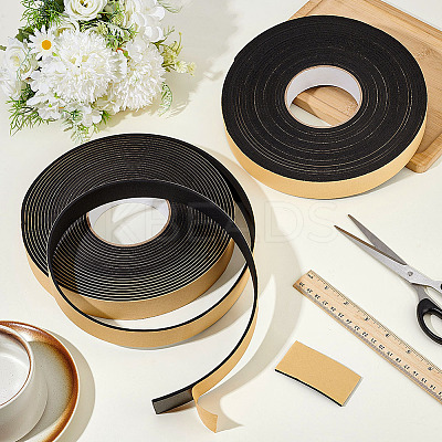 2 Rolls Strong Adhesion EVA Sponge Foam Rubber Tape AJEW-BC0009-88B-1