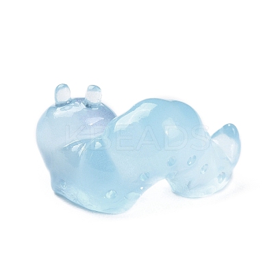 Luminous Resin Worm Ornament DJEW-R011-01B-01-1