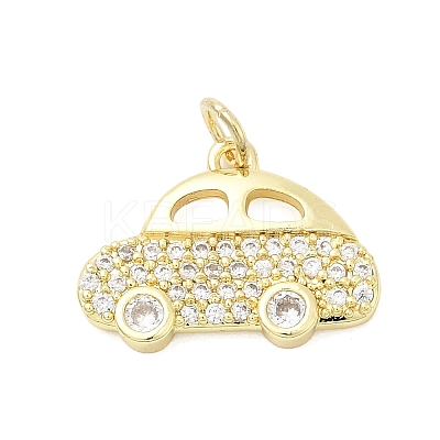 Brass Micro Pave Cubic Zirconia Pendants LS-KK-D105-05G-1