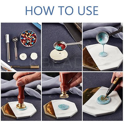 Wax Seal Stamp Set TOOL-WH0019-82-1