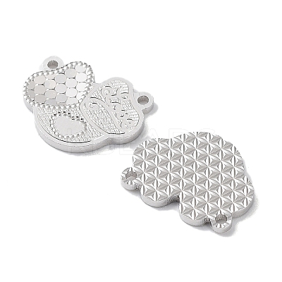 Rhodium Plated 925 Sterling Silver Charms STER-C003-10P-1