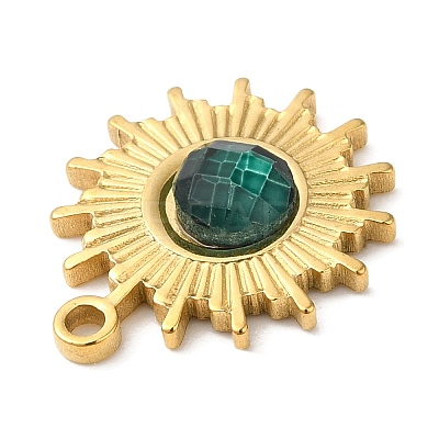 Real 18K Gold Plated 304 Stainless Steel Pendants STAS-A084-21G-01-1