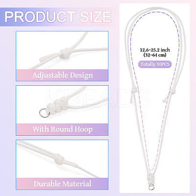 Eco-Friendly Korean Waxed Polyester Braided Adjustable Necklace Makings NJEW-TAC0015-02-1
