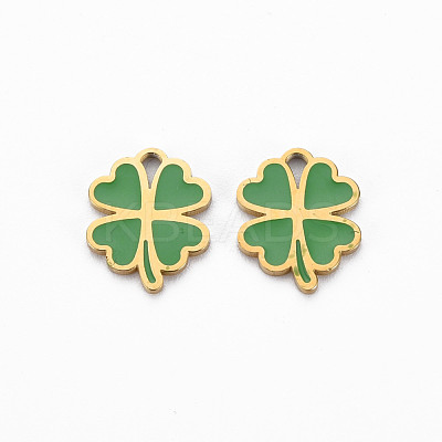 Ion Plating(IP) 316 Surgical Stainless Steel Enamel Charms STAS-N097-080LG-NR-1