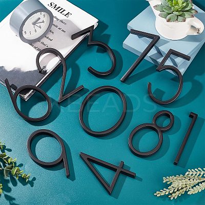 Zinc Alloy Number Sign Labels FIND-WH0061-83E-1