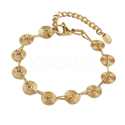 304 Stainless Steel Link Chain Bracelets for Women BJEW-Z143-26G-1