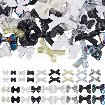 108Pcs 18 Styles Opaque & Transparent Acrylic Beads MACR-SC0001-86-1