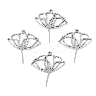 Non-Tarnish 201 Stainless Steel Pendants X-STAS-N098-048P-1