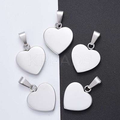 Tarnish Resistant Fashionable 304 Stainless Steel Stamping Blank Tag Pendants STAS-J002B-01-1