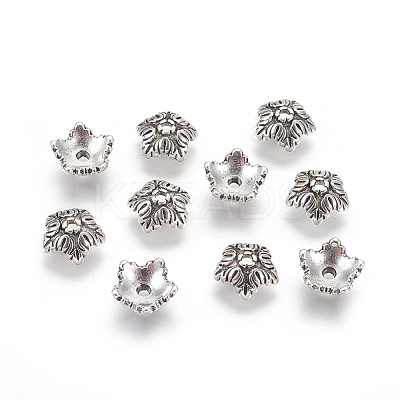Tibetan Style Bead Caps X-TIBEB-A24621-AS-LF-1