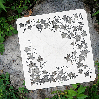 PET Hollow Out Drawing Painting Stencils DIY-WH0391-0635-1