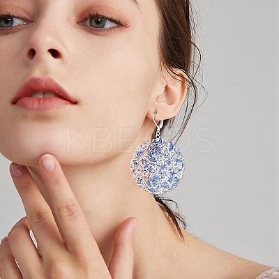 DIY Flower Drop Earring Making Kit DIY-SZ0008-53-1