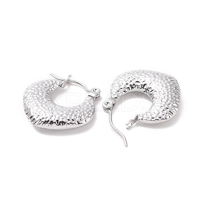 Non-Tarnish 304 Stainless Steel Hoop Earrings for Women EJEW-F287-09P-1