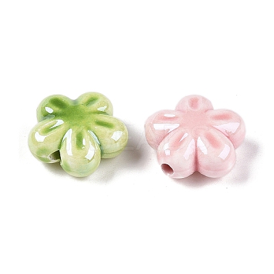 Glazed Porcelain Beads PORC-M539-02-A-1