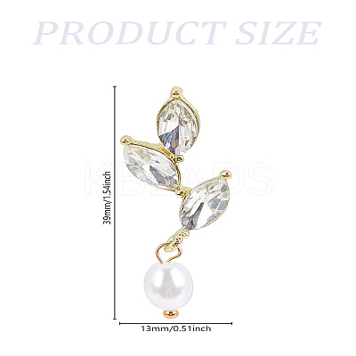1 Pair Brass Stud Earrings EJEW-LP0007-081-1