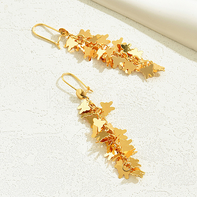 Butterfly Tassel Earrings Fashionable High-end Ear Hooks Women's Accessories XW7141-1