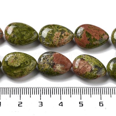 Natural Unakite Beads Strands G-P528-L19-01-1