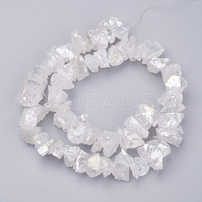 Electroplated Natural Quartz Crystal Bead Strands X-G-F336-06A-1