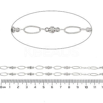 Non-Tarnish 304 Stainless Steel Link Chain CHS-H028-07A-P-1