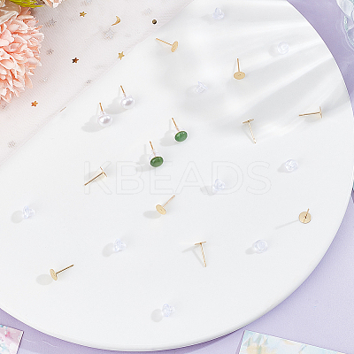 100Pcs 304 Stainless Steel Stud Earring Findings STAS-BBC0004-84-1