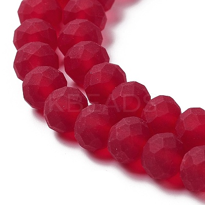 Transparent Glass Beads Strands LS-EGLA-A034-T8mm-MD07-1